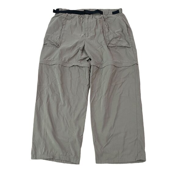 L.L. Bean Convertible Hiking Pants Men’s Size XL Khaki Insect Shield Belt 0AJV5 - Picture 1 of 5
